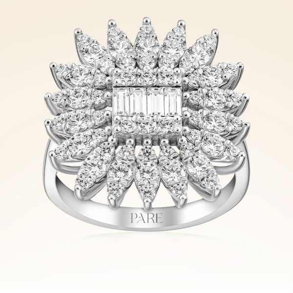 1,60 Karat Baget Pırlanta Yüzük - Pare Pırlanta