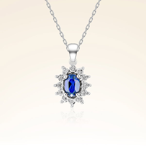 1,65 Karat Pırlantalı Safir Set - Pare Pırlanta
