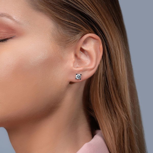 1,66 Karat Tektaş Pırlanta Küpe - Pare Pırlanta