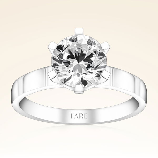 G Renk 1,70 Karat HRD Sertifikalı Tektaş Pırlanta Yüzük - Pare Pırlanta