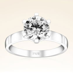 G Renk 1,70 Karat HRD Sertifikalı Tektaş Pırlanta Yüzük - 1