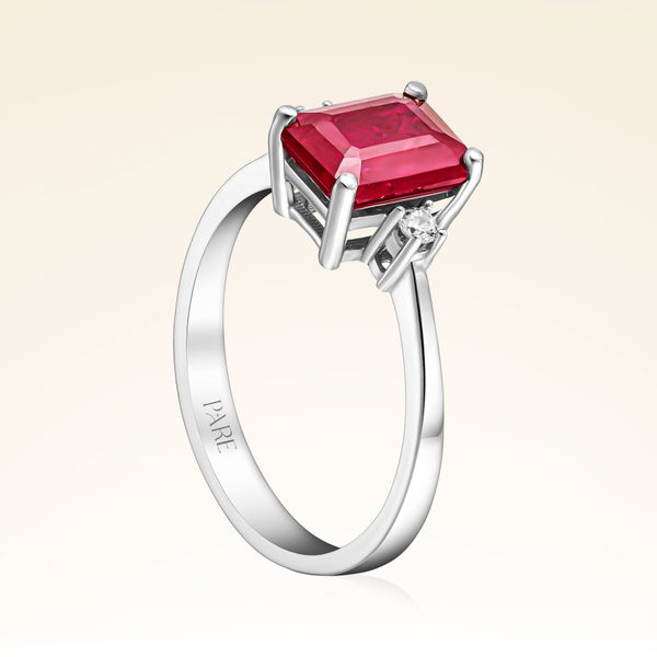 1,80 Karat Pırlanta Yakut Yüzük - Pare Pırlanta