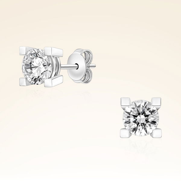 1,80 Karat Tektaş Pırlanta Küpe - Pare Pırlanta