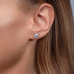 1,80 Karat Tektaş Pırlanta Küpe - PR00519 - 3
