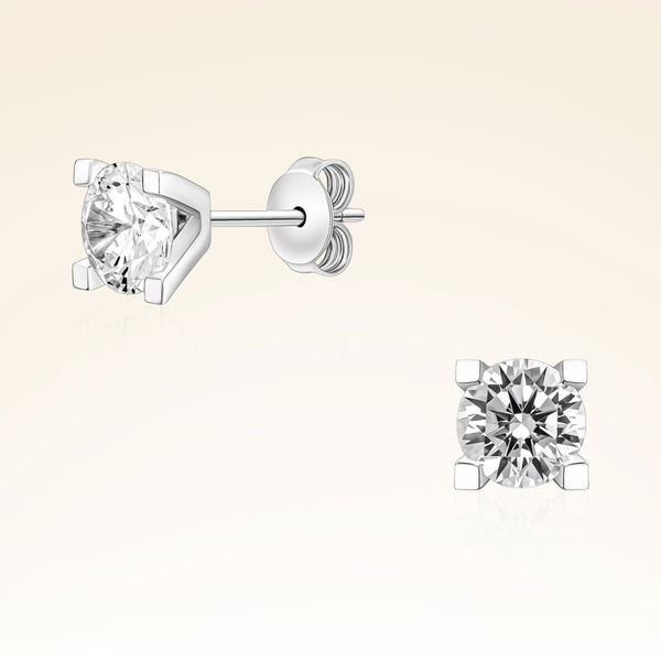 1,80 Karat Tektaş Pırlanta Küpe - Pare Pırlanta