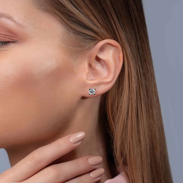 1,80 Karat Tektaş Pırlanta Küpe - Pare Pırlanta