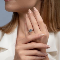 F Renk 2,00 Karat HRD Sertifikalı Tektaş Pırlanta Yüzük - 8