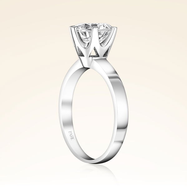 F Renk 2,00 Karat HRD Sertifikalı Tektaş Pırlanta Yüzük - Pare Pırlanta