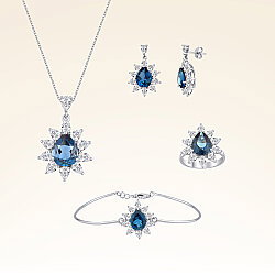 20,47 Karat Pırlantalı Renkli Taşlı Set - 1