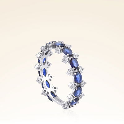 2,17 Karat Pırlantalı Safir Yüzük - Pare Pırlanta