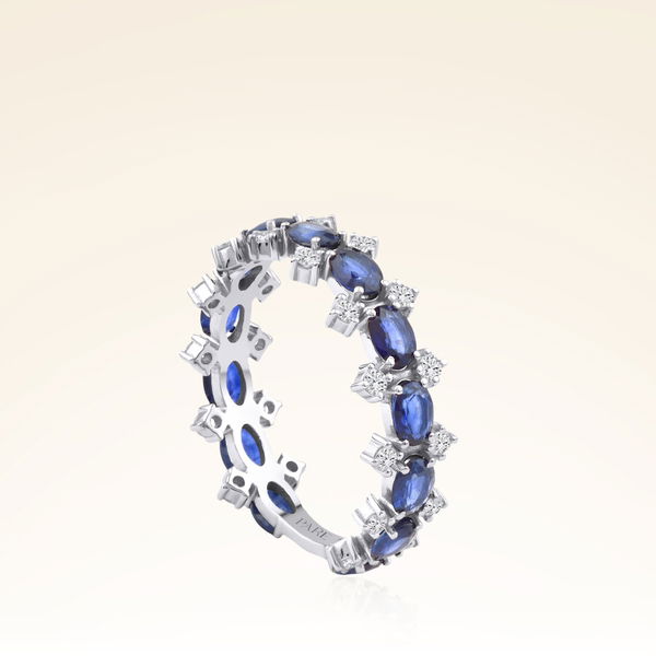 2,17 Karat Pırlantalı Safir Yüzük - Pare Pırlanta