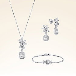 2,18 Karat Pırlanta Baget Set - 1