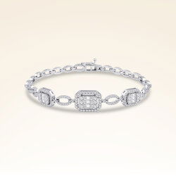 2,21 Karat Pırlantalı Baget Bileklik - 1