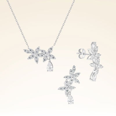 2,24 Karat Fantezi Pırlanta Set - Pare Pırlanta