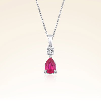2,25 Karat Pırlantalı Yakut Set - Pare Pırlanta