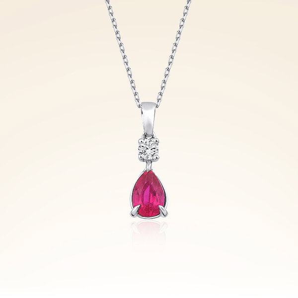 2,25 Karat Pırlantalı Yakut Set - Pare Pırlanta
