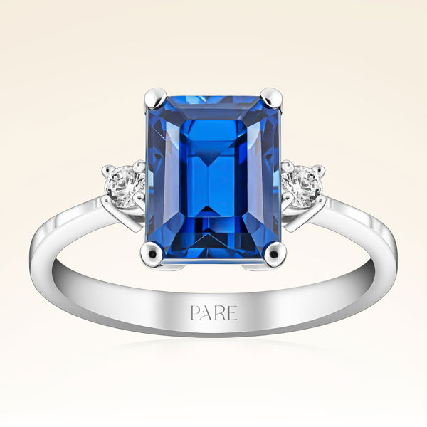 2,25 Karat Safir Pırlanta Yüzük - Pare Pırlanta