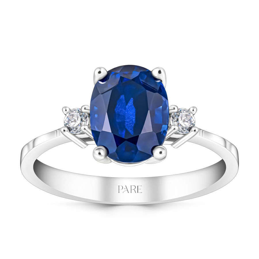 2,29 Karat Pırlanta Safir Yüzük - PR00146 - 1