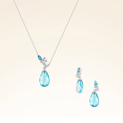 22,90 Karat Pırlantalı Renkli Taşlı Set - Pare Pırlanta