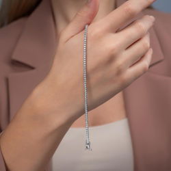 2,32 Karat Suyolu Pırlanta Bileklik - 5