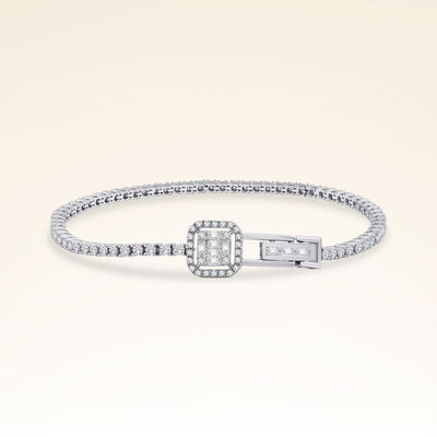 2,33 Karat Pırlantalı Baget Bileklik - Pare Pırlanta