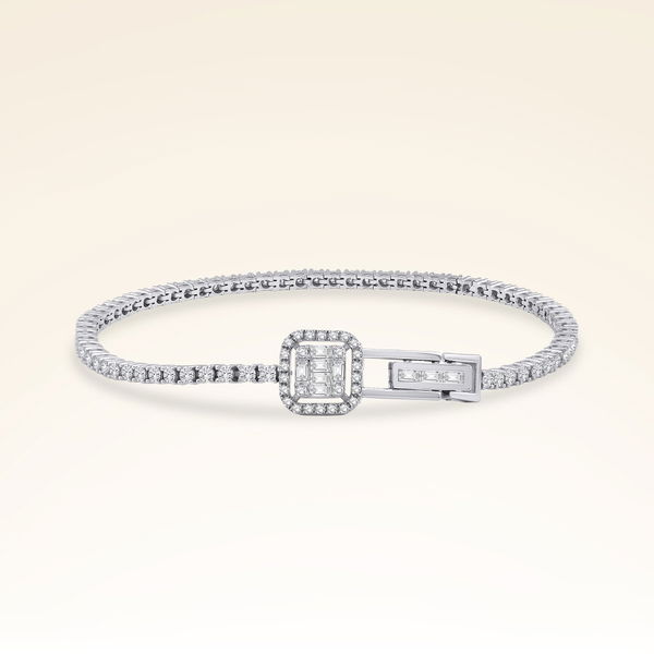 2,33 Karat Pırlantalı Baget Bileklik - Pare Pırlanta