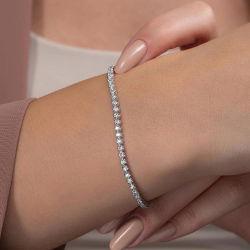 2,37 Karat Suyolu Pırlanta Bileklik - PR00904 - 4