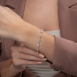 2,39 Karat Baget Pırlanta Bileklik - PR00432 - 2