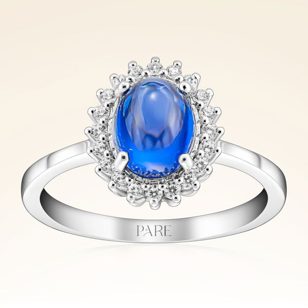 2,40 Karat Pırlanta Safir Yüzük - Pare Pırlanta