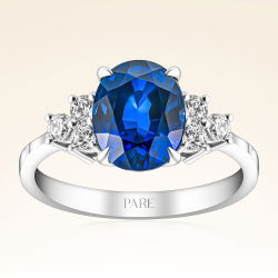 2,44 Karat Pırlanta Safir Yüzük - PR00141 - 1