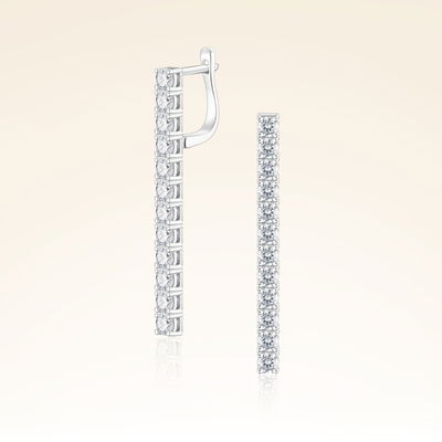 2,47 Karat Suyolu Pırlanta Küpe - Pare Pırlanta