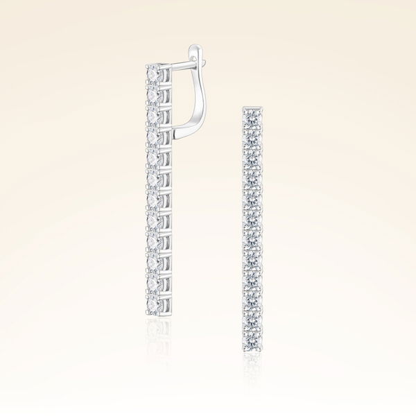 2,47 Karat Suyolu Pırlanta Küpe - Pare Pırlanta