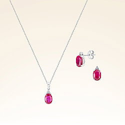 2,70 Karat Pırlantalı Yakut Set - 1