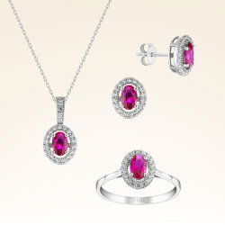 2,78 Karat Yakut Pırlanta Set - 1