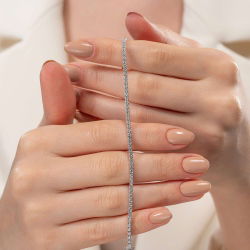 2,80 Karat Suyolu Pırlanta Bileklik - 5