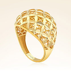 Altın Kalemli Ajur Yüzük - 2