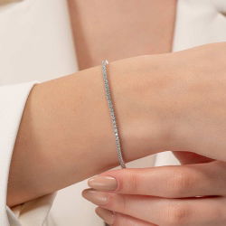 2,95 Karat Suyolu Pırlanta Bileklik - 3