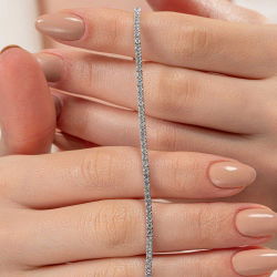 2,95 Karat Suyolu Pırlanta Bileklik - PR01072 - 6
