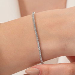 2,95 Karat Suyolu Pırlanta Bileklik - PR01072 - 4