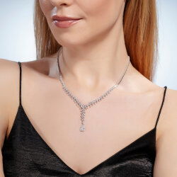 3,13 Karat Pırlantalı Baget Gerdanlık - 2