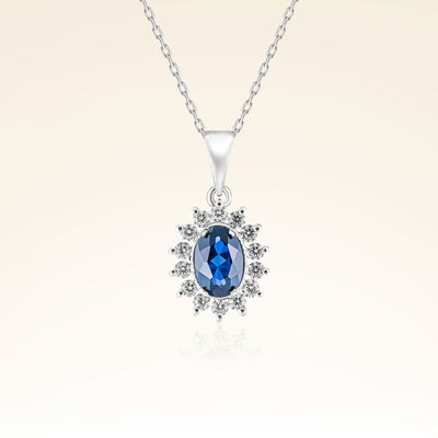 3,19 Karat Safir Pırlanta Set - Pare Pırlanta