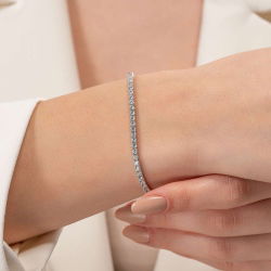 3,30 Karat Suyolu Pırlanta Bileklik - PR00865 - 3