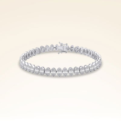 3,58 Karat Pırlantalı Baget Bileklik - Pare Pırlanta