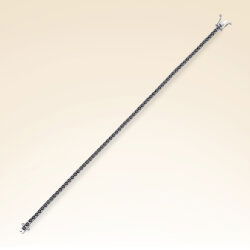 3,60 Karat Siyah Pırlantalı Suyolu Bileklik - 2