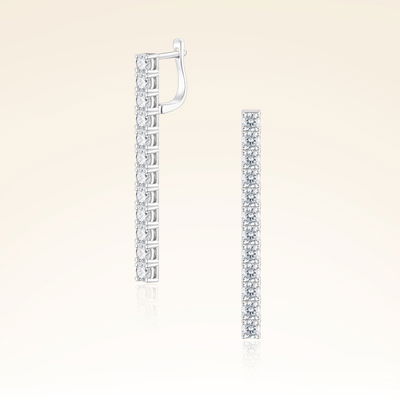 3,79 Karat Suyolu Pırlanta Küpe - Pare Pırlanta