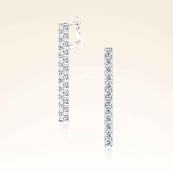 3,79 Karat Suyolu Pırlanta Küpe - Pare Pırlanta