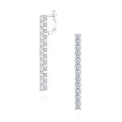 3,79 Karat Suyolu Pırlanta Küpe - PR00962 - 1