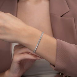 4,36 Karat Suyolu Pırlanta Bileklik - 3