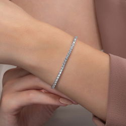 4,36 Karat Suyolu Pırlanta Bileklik - 4