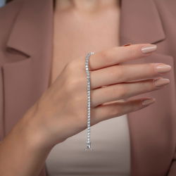 4,36 Karat Suyolu Pırlanta Bileklik - PR00866 - 5